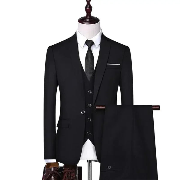 S-9XL Men's Fashion Casual Outdoor Business Wedding Suit